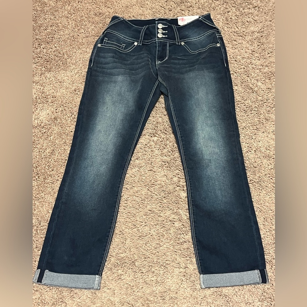 NWT New Vanity Slim Ankle Crop Jeans Denim 26